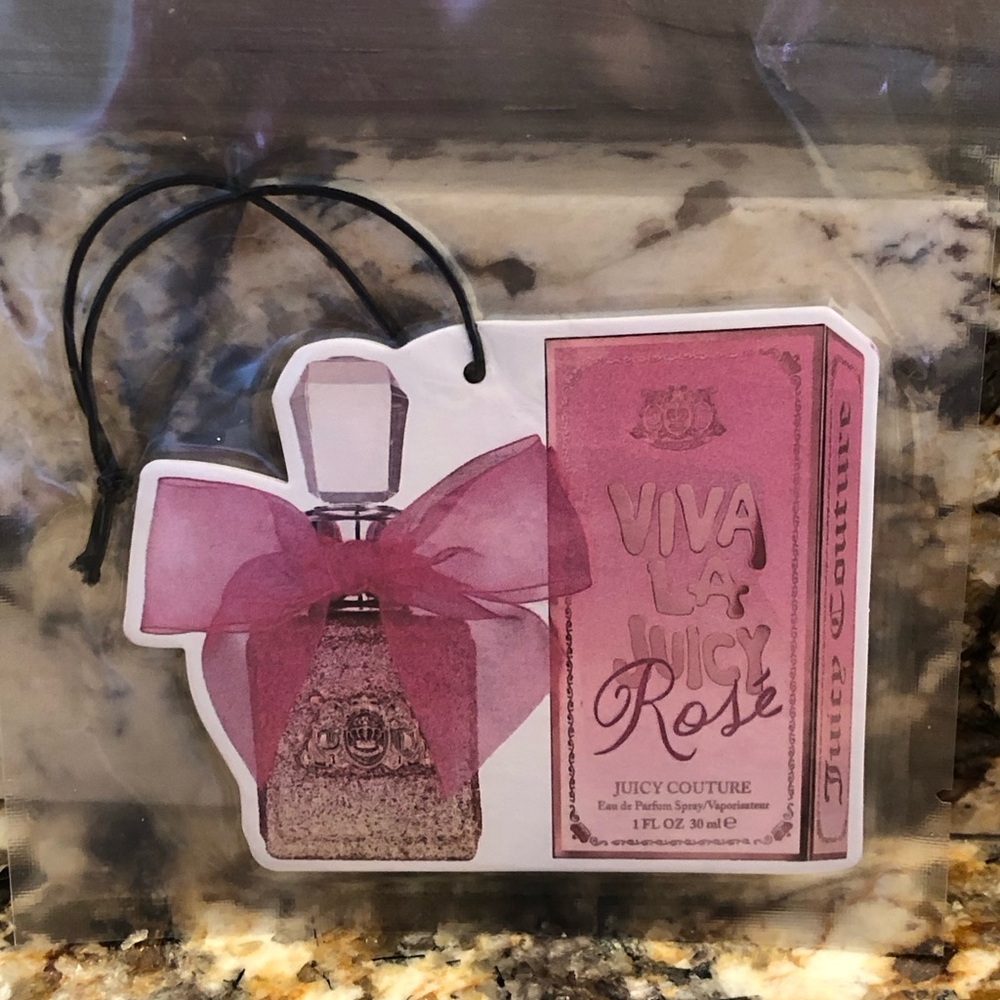 Luxury Car Freshie Juicy Couture Viva La Juicy Rose Hanging Air Freshener